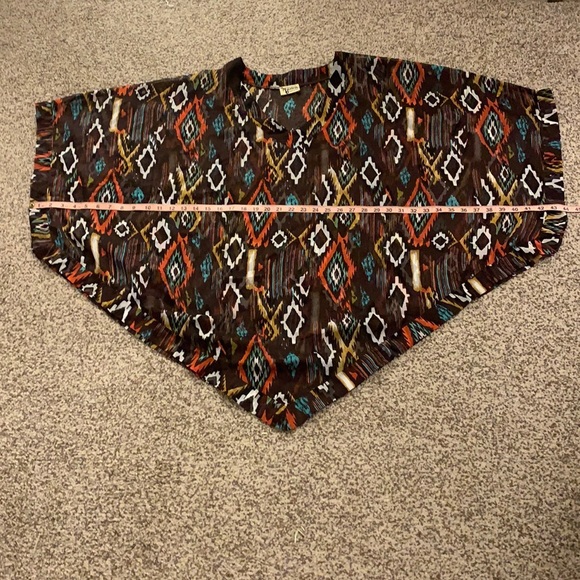 Show Me Your Mumu Brown Aztec Camisole Poncho - Picture 8 of 10